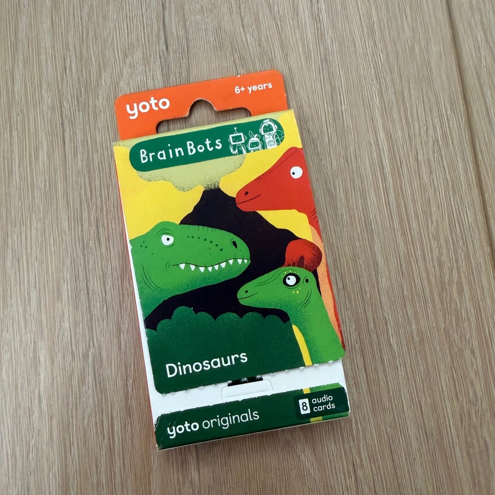 Yoto BrainBots Dinosaurs Audio Cards 8 Pack Yoto Originals Player Mini